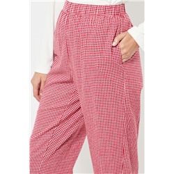 Pantalón de pijama cintura alta - Rojo