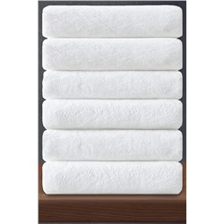 S&R, 6 Adet 70x140 Cm Beyaz Otel Banyo Havlusu 460 gram