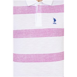 Erkek Menekşe Polo Yaka Tişört