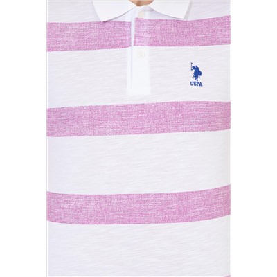 Erkek Menekşe Polo Yaka Tişört