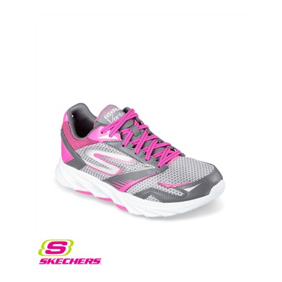 Skechers GO Run Vortex Charcoal/Hot Pink Athletic Shoe