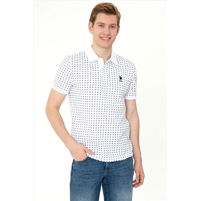 Erkek Beyaz Polo Yaka Tişört
