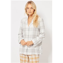Camisa Gris y beige