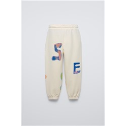 LETTER PRINT JOGGERS