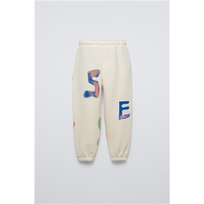 LETTER PRINT JOGGERS