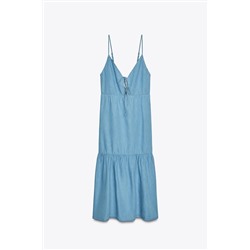 MIDI DRESS WITH BOWS