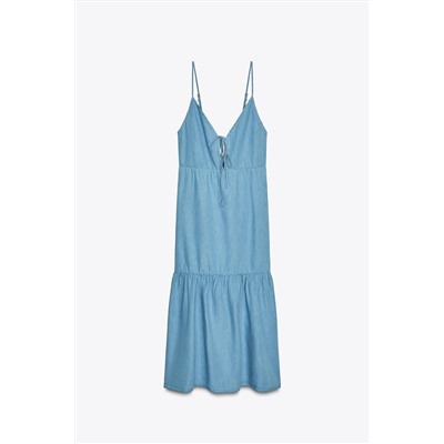 MIDI DRESS WITH BOWS