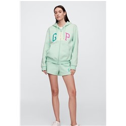 Relaxed Gap Logo Zip Hoodie