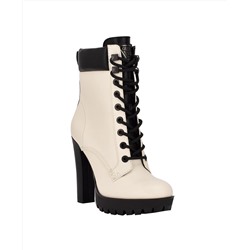 GUESS Women's Tetia Heeled Hiker Lug Sole Booties