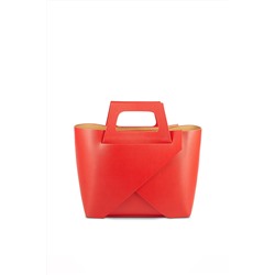 Bolso de piel y neceser Rita Rojo