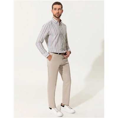Haki Regular Fit Uzun Kollu Gömlek