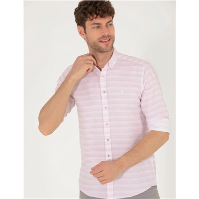 Gül Kurusu Slim Fit Uzun Kollu Gömlek