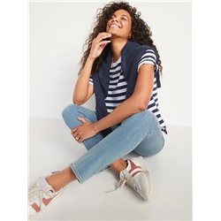 High-Waisted Light-Wash Straight-Leg Jeans for Women
