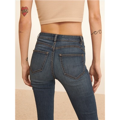 Slim-Jeans mit hoher Leibhöhe
