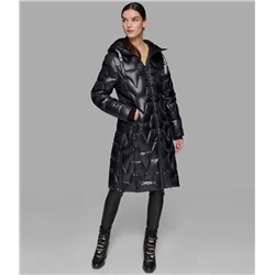 CHEVRON QUILTED MIDI PUFFER
