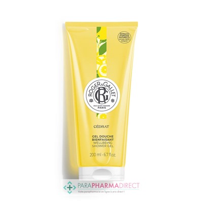 Roger & Gallet Lot Gel Douche Bienfaisant Cédrat & Gingembre Rouge 200 ml