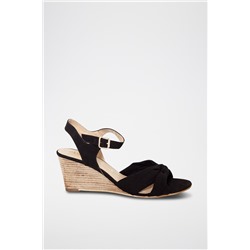 Sandalias de cuña Negro