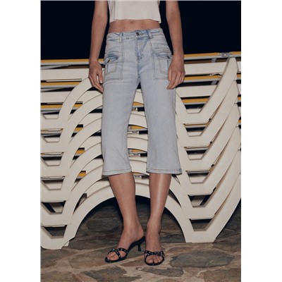 Jeans capri rectos