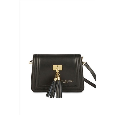 Bandolera de piel Core Negro