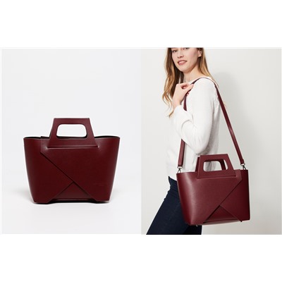 Bolso de piel Rita Burdeos