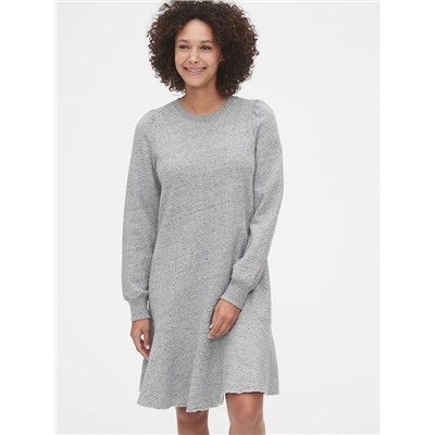 Flounce Sweatshirt Dress
