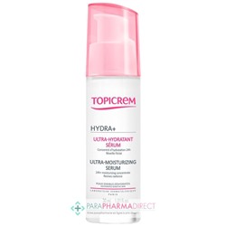 Topicrem Hydra+ - Ultra-Hydratant Sérum - Peaux Sensibles Déshydratées 30 ml
