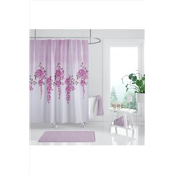 Tropikhome Banyo Perdesi - Tek Kanat Duş Perdesi, Polyester Kumaş Duşakabin Perdesi 180x200 Cm Küvet Perdesi Rotasyon baskı