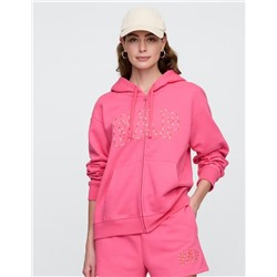 Relaxed Gap Logo Zip Hoodie