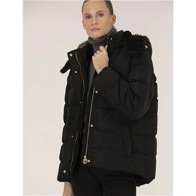 Siyah Regular Fit Mont