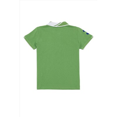 Erkek Çocuk Yeşil Polo Yaka Tişört