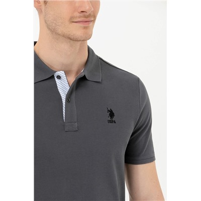 Erkek Antrasit Basic Polo Yaka Tişört
