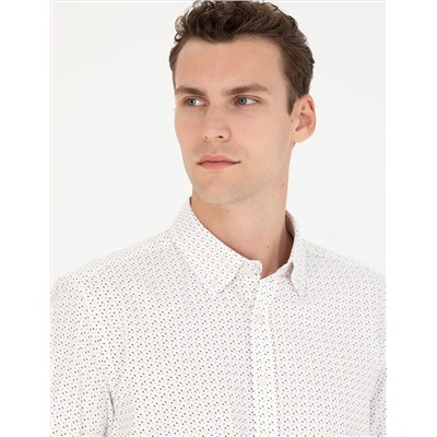 Pembe Slim Fit Uzun Kollu Gömlek