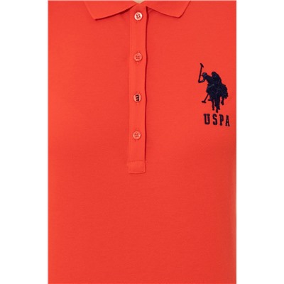 Kadın Kırmızı Basic Polo Yaka Tişört