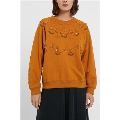 Sudadera felpa bordados