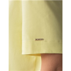 Футболка свободная из премиального хлопка с эластаном