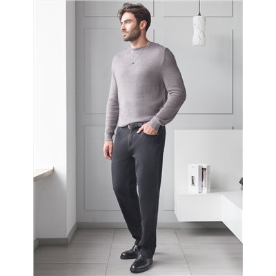 Джинсы утепленные прямые из эластичного денима с мягким флисом