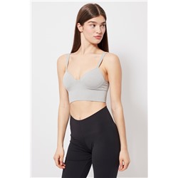 Sujetador deportivo Gris jaspeado