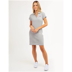 SPLIT NECK POLO DRESS