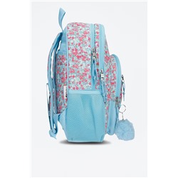 Mochila Aide Celeste y rosa