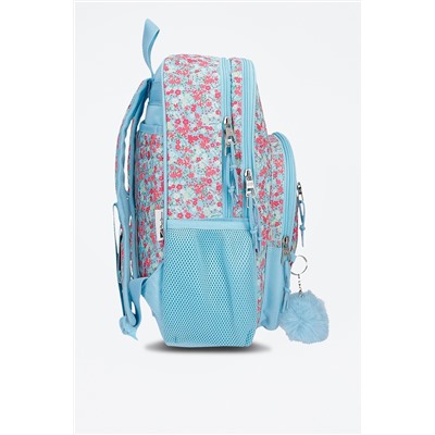 Mochila Aide Celeste y rosa