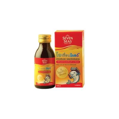 Масло (жир) печени трески Seven Seas Ocean Gold 100 ml / Seven Seas Ocean Gold Cod Liver Oil with Multivitamin 100 ml