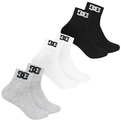 DC Shoes Quarter Unisex Socken 3 Paar multi DC-23 QUARTER