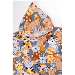 Халат-пончо детский вафельный Happy Fox Home