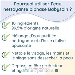 Babysoin Eau Nettoyante Biphase 400ml