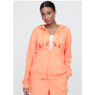 Relaxed Gap Logo Zip Hoodie