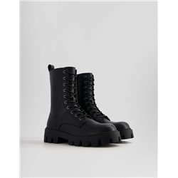 Men's track sole lace-up ankle boots