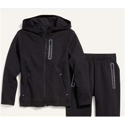 Dynamic Fleece Hoodie & Jogger Sweatpants Set for Boys