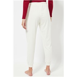 Pantalón de pijama polar - Blanco