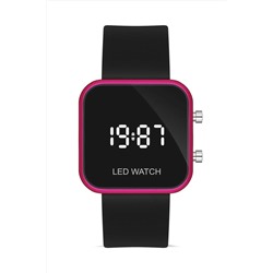 Aqua Di Polo 1987, Unisex Siyah Silikon Dijital Led Kol Saati Apwr032907