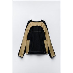 STRIPED SWEATSHIRT WITH CONTRAST BACK